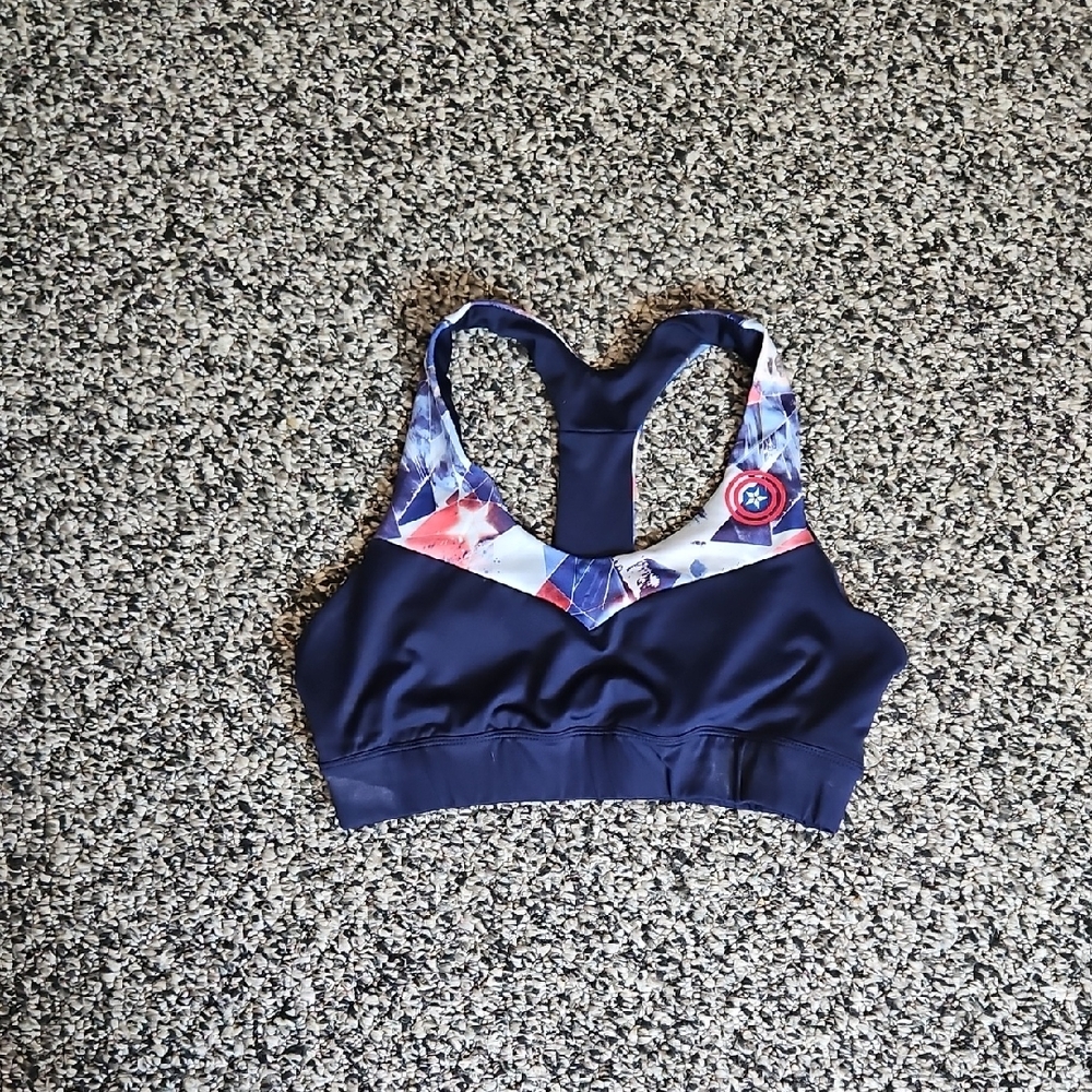 Captain America Sports Bra